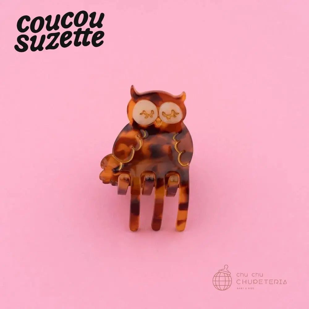 Rakuten - 【Coucou Suzette】Owl Mini Hair Claw /ヘッドアクセ ヘアクリップ クリップ バレッタ かんざし クロー ヘアクロー ギフト プレゼント 正規代理店 フクロウ 梟 鳥 クク ククシュゼット