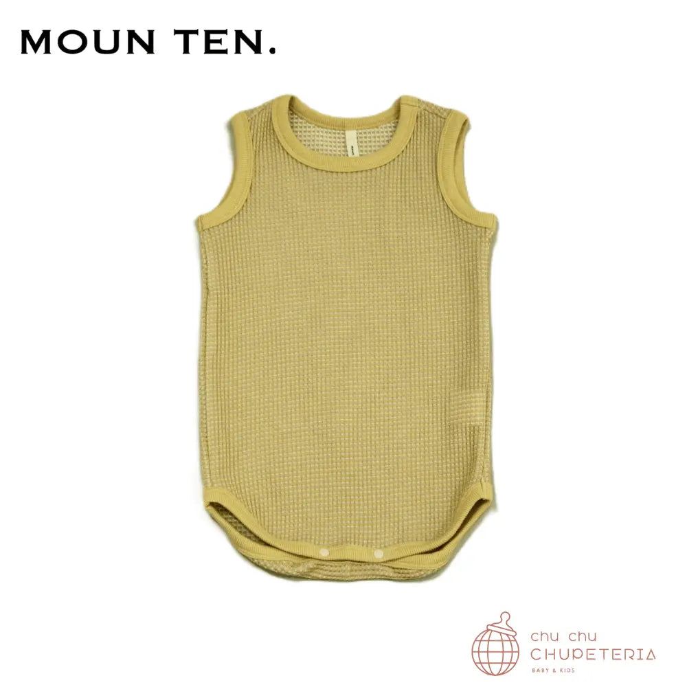 Rakuten - 【MOUN TEN.】BABY : bicolor waffle tanktop - honey x ecru / マウンテン 子供服 80 90 100 110 120 130 キッズ 男の子 ベビー ギフト 誕生日 プレゼ