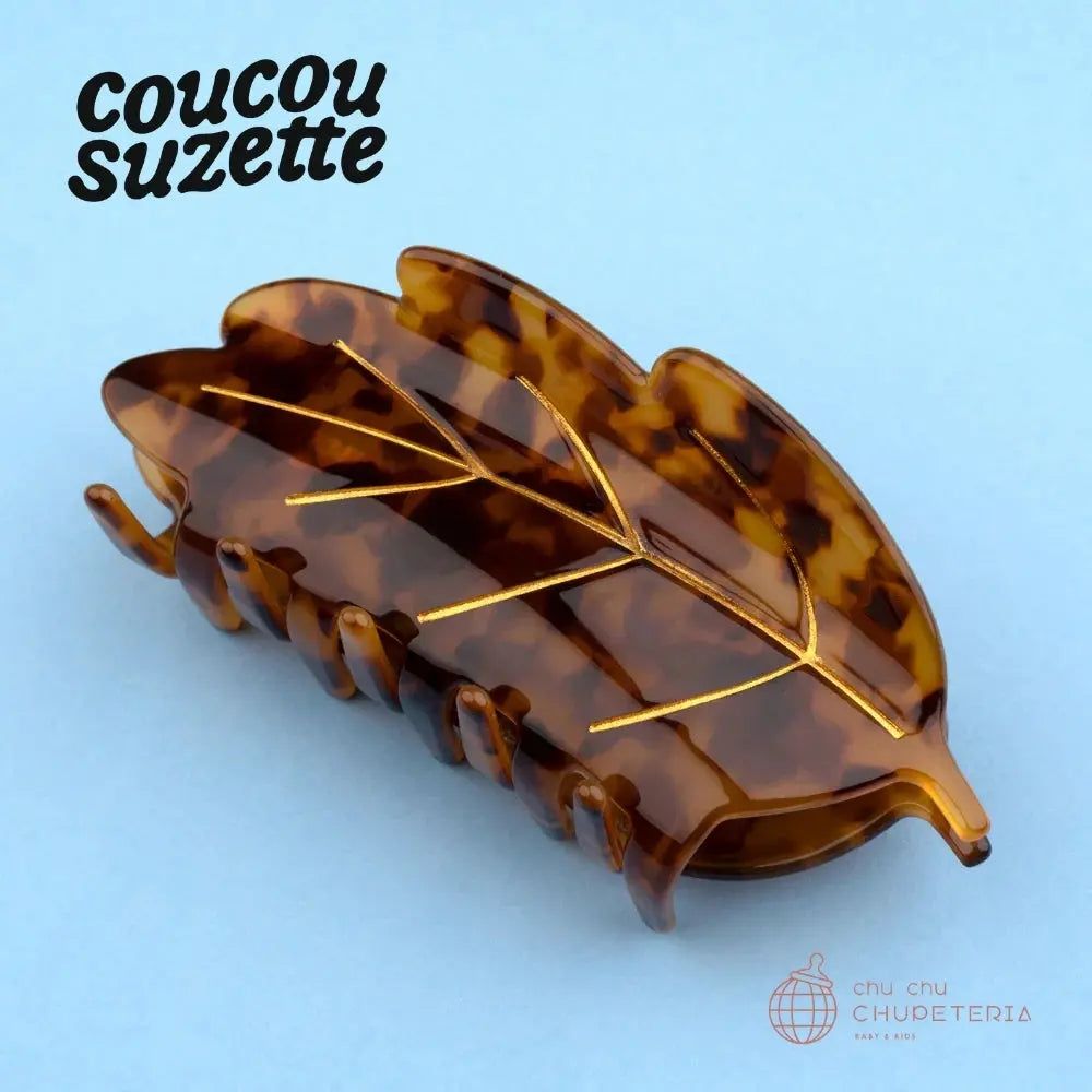 Rakuten - 【Coucou Suzette】Leaf Hair Claw / ヘッドアクセ ヘアクリップ クリップ バレッタ かんざし クロー ヘアクロー ギフト プレゼント 正規代理店　葉っぱ 葉 リーフ クク ククシュゼット