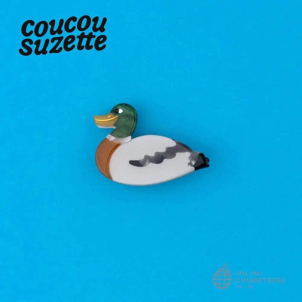 Rakuten - 【Coucou Suzette】Duck Hair Clip /ヘッドアクセ ヘアクリップ クリップ バレッタ かんざし クロー ヘアクロー ギフト プレゼント 正規代理店 鳥 とり トリ アヒル あひる クク ククシュゼット