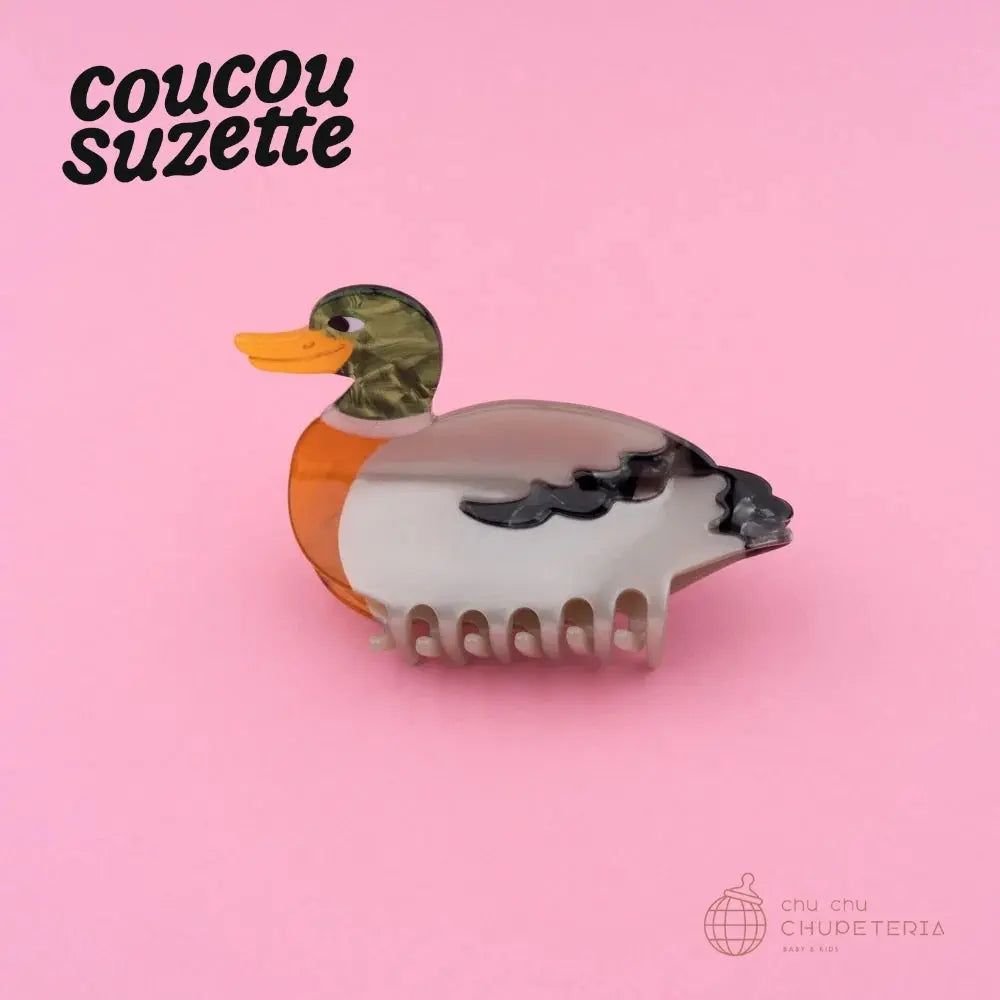 Rakuten - 【Coucou Suzette】Duck Hair Claw / ヘッドアクセ ヘアクリップ クリップ バレッタ かんざし クロー ヘアクロー ギフト プレゼント 正規代理店 鳥 とり トリ アヒル あひる クク ククシュゼット