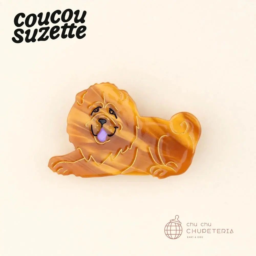 Rakuten - 【Coucou Suzette】Chow chow Hair Clip / ヘッドアクセ ヘアクリップ クリップ バレッタ かんざし クロー ヘアクロー ギフト プレゼント 正規代理店 犬 ドッグ いぬ チャウチャウ クク ククシュゼット