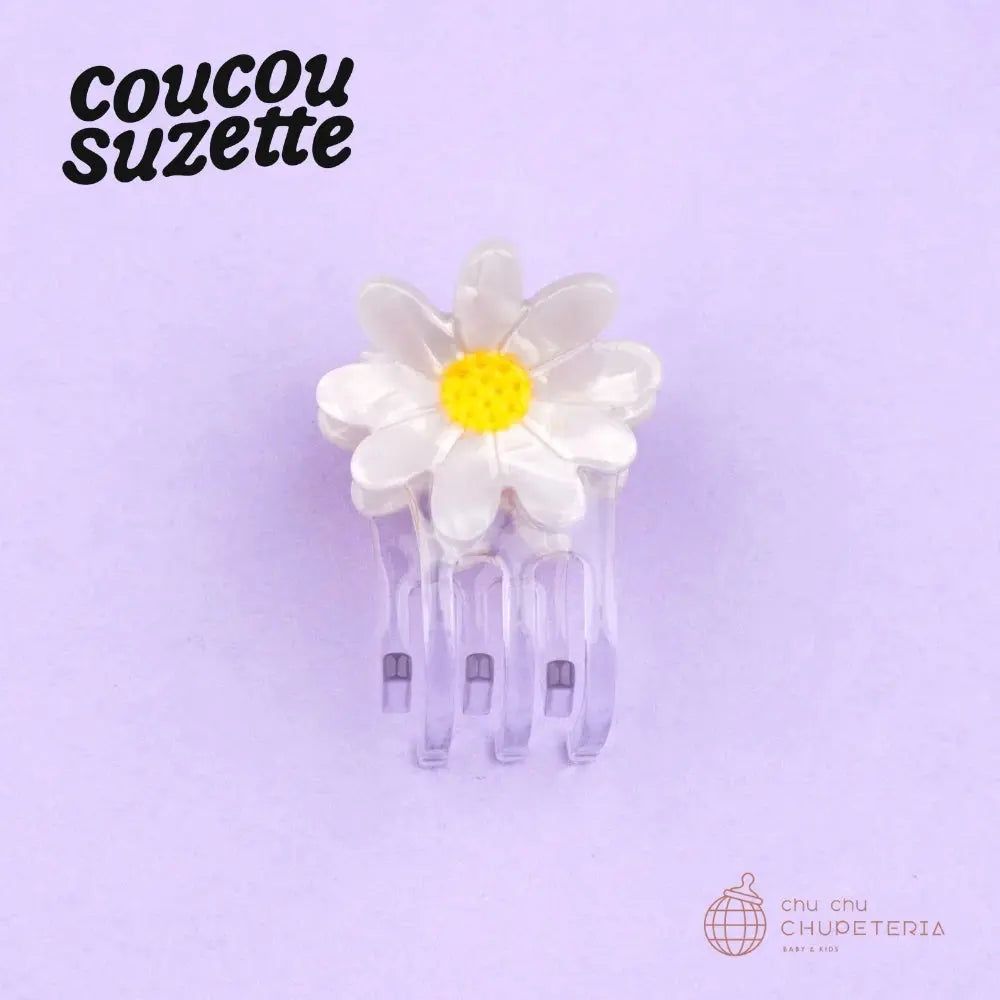 Rakuten - 【Coucou Suzette】Daisy Mini Hair Claw / ヘッドアクセ ヘアクリップ クリップ バレッタ かんざし クロー ヘアクロー ギフト プレゼント 正規代理店　はな　花 デイジー クク ククシュゼット