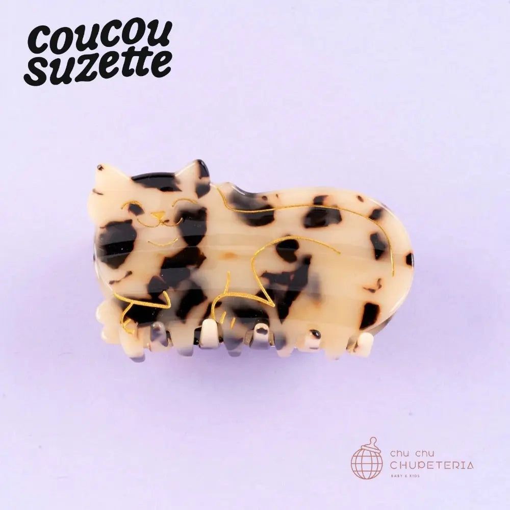 Rakuten - 【Coucou Suzette】Tabby Cat Hair Claw / ヘッドアクセ ヘアクリップ クリップ バレッタ かんざし クロー ヘアクロー ギフト プレゼント 正規代理店 猫 ねこ ネコ トラ猫 トラネコ クク ククシュゼット
