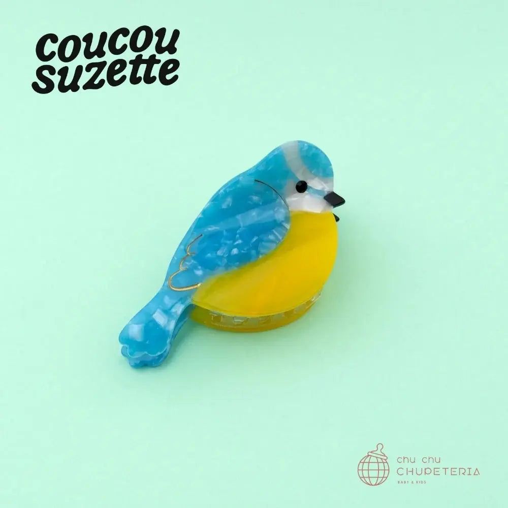 Rakuten - 【Coucou Suzette】Blue Tit Hair Claw / ヘッドアクセ ヘアクリップ クリップ バレッタ かんざし クロー ヘアクロー ギフト プレゼント 正規代理店 鳥 とり アオガラ クク ククシュゼット