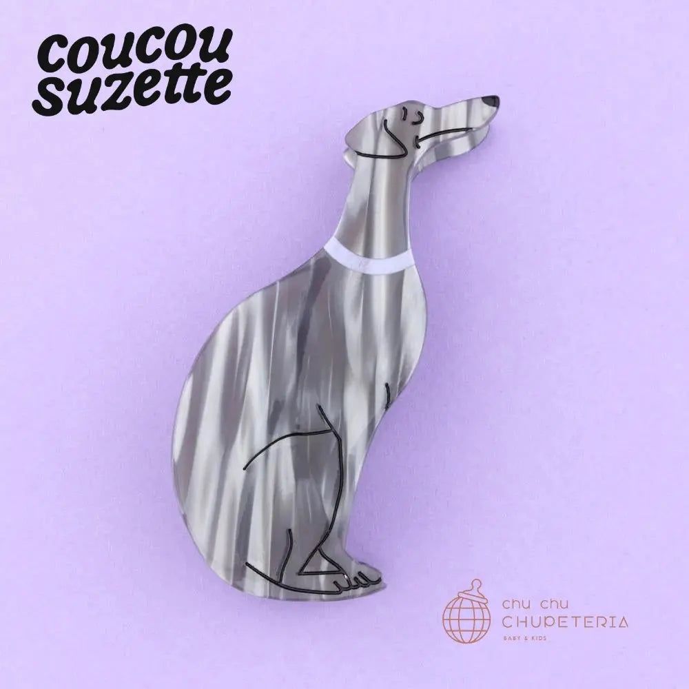 Rakuten - 【Coucou Suzette】Whippet Hair Claw /ヘッドアクセ ヘアクリップ クリップ バレッタ かんざし クロー ヘアクロー ギフト プレゼント 正規代理店 犬 いぬ イヌ ウィペット クク ククシュゼット