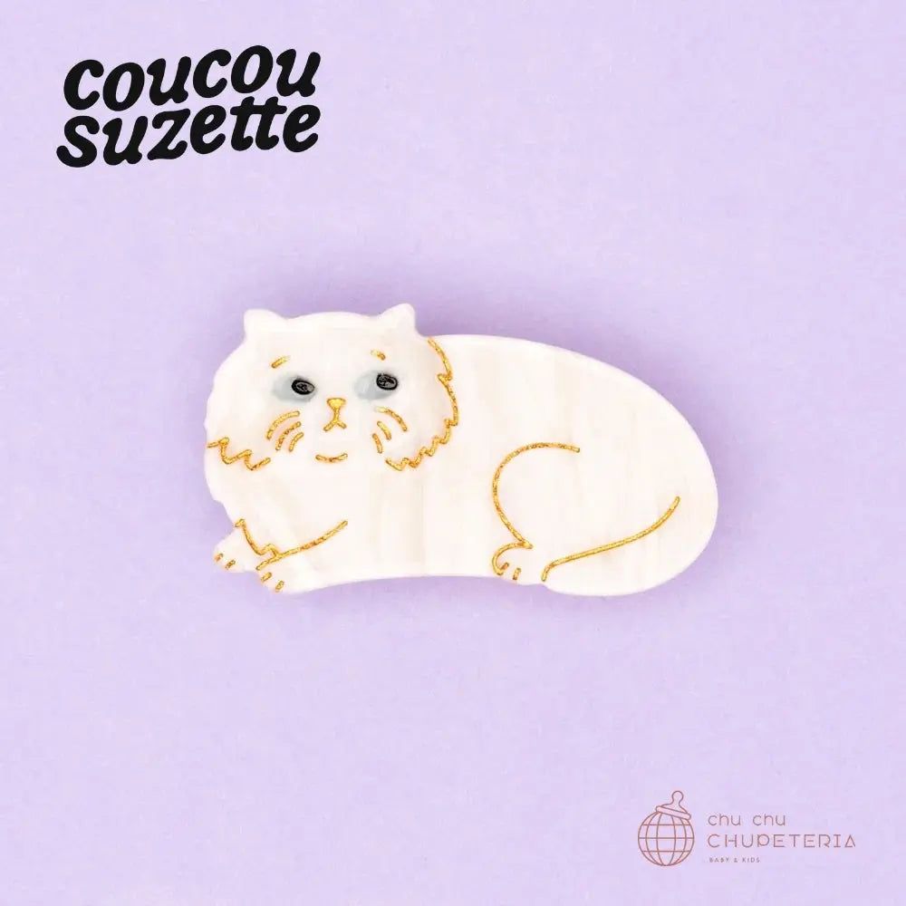 Rakuten - 【Coucou Suzette】Persian Cat Hair Clip / ヘッドアクセ ヘアクリップ クリップ バレッタ かんざし クロー ヘアクロー ギフト プレゼント 正規代理店 猫 ねこ ネコ ペルシャ クク ククシュゼット