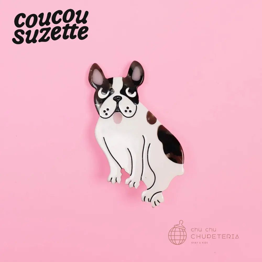 Rakuten - 【Coucou Suzette】Bulldog Hair Clip / ヘッドアクセ ヘアクリップ クリップ バレッタ かんざし クロー ヘアクロー ギフト プレゼント 正規代理店 ブルドッグ フレブル 犬 いぬ クク ククシュゼット