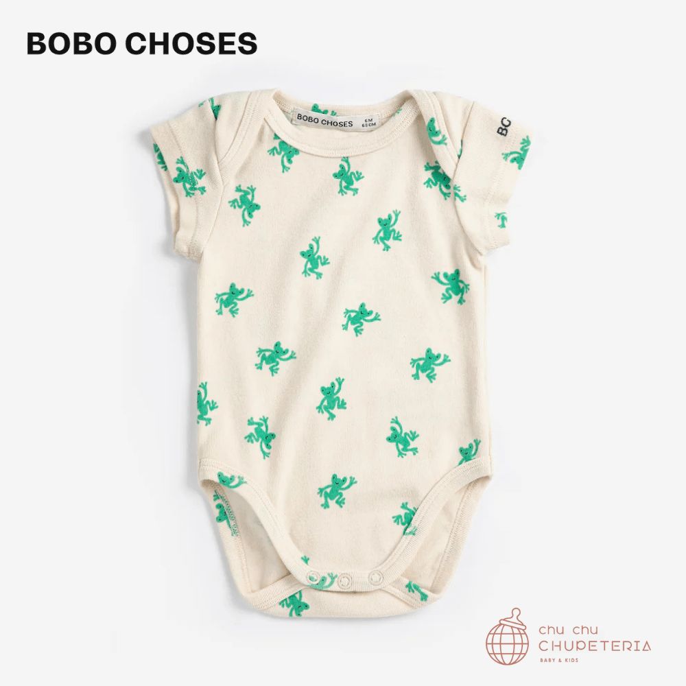  Hopping Frog all over body (26SS) / ボボショーズ　ボボ　26SS　キッズ　海外子供服　80 90 100 110 ベビー ギフト おしゃれ こども服　ロンパース