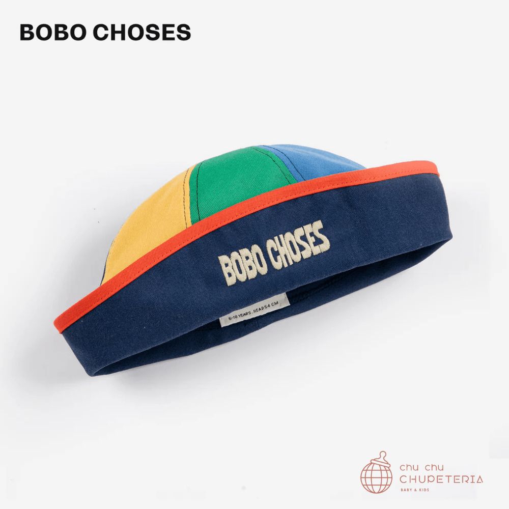Rakuten - 【BOBO CHOSES】Bobo Choses color block sailor hat (26SS) / ボボショーズ　ボボ　26SS　キッズ　海外子供服　ベビー ギフト おしゃれ こども服 帽子 セーラーハット
