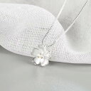 ネックレス 桜 さくら 春 ベネチアンチェーン シルバー サクラ チェリーブロッサム お花見 ボックスチェーン レディース アクセサリー