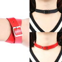 ネックレス アクセサリー チョーカー レディース メンズ 革 レザー レザーチョーカー ベルト バックル ユニセックス アクセ V系 パンク