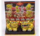 金運尻上りシーサー(小)コロナ ギフト 沖縄 お土産 魔除け 金 金運 置物 玄関 新築祝い 内祝い 引っ越し祝い 開運 インテリア お守り シーサー