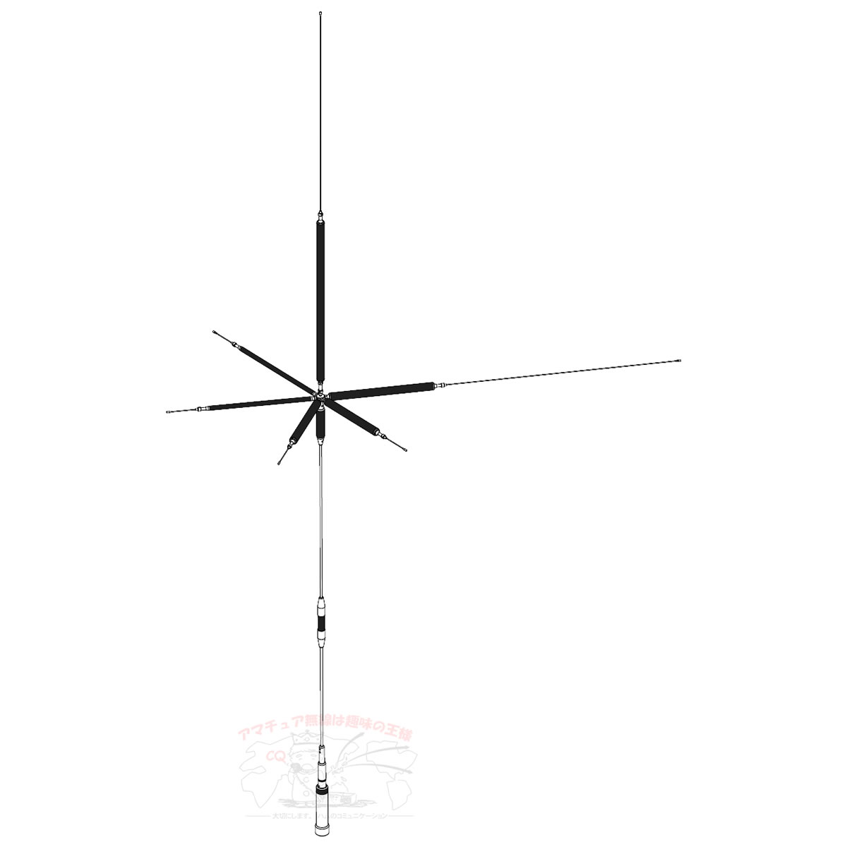 UHV-9 アンテナグランドワイヤー付 コメット HF,50MHz,144MHz,430MHz帯9バンドアン...