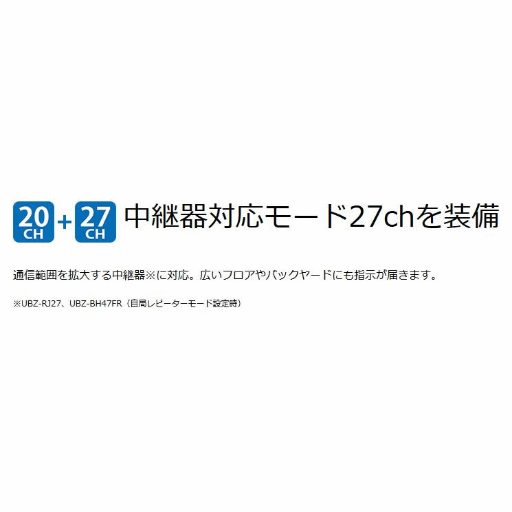 UBZ-M31Gケンウッド特定小電力トランシーバー交互20ch中継27ch中継器対応