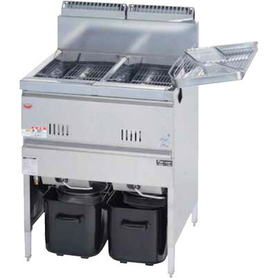 MGF-13WK マルゼン ガスフライヤー スタンダードシリーズ レギュラータイプ 2槽式