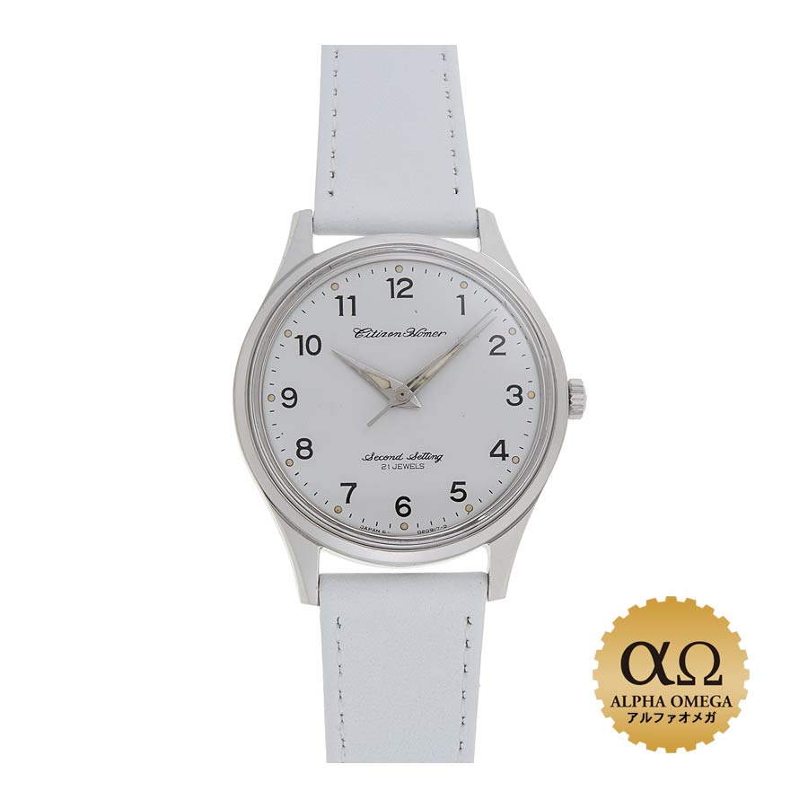 シチズン ホーマー 鉄道時計 白文字盤 東南鉄 102 1974(昭和49)年【中古】【ヴィンテージ】【未研磨】..