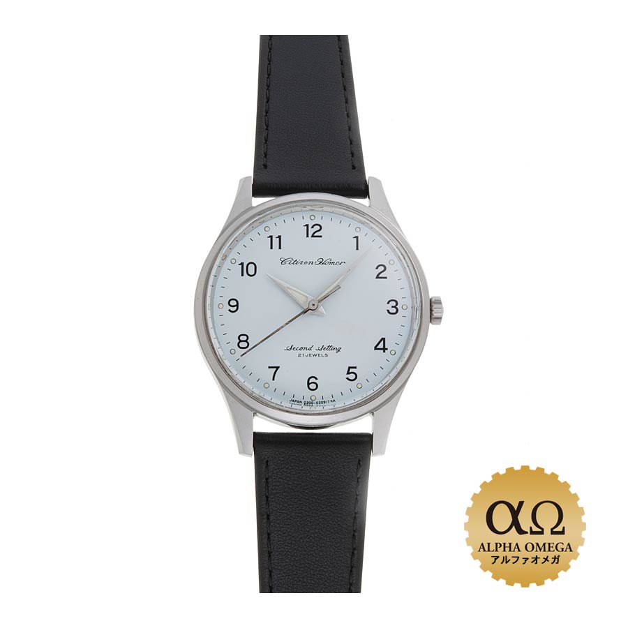 シチズン ホーマー 鉄道時計 水色文字盤 東南鉄 スチール 199 1978(昭和53)年【中古】【ヴィンテージ】..