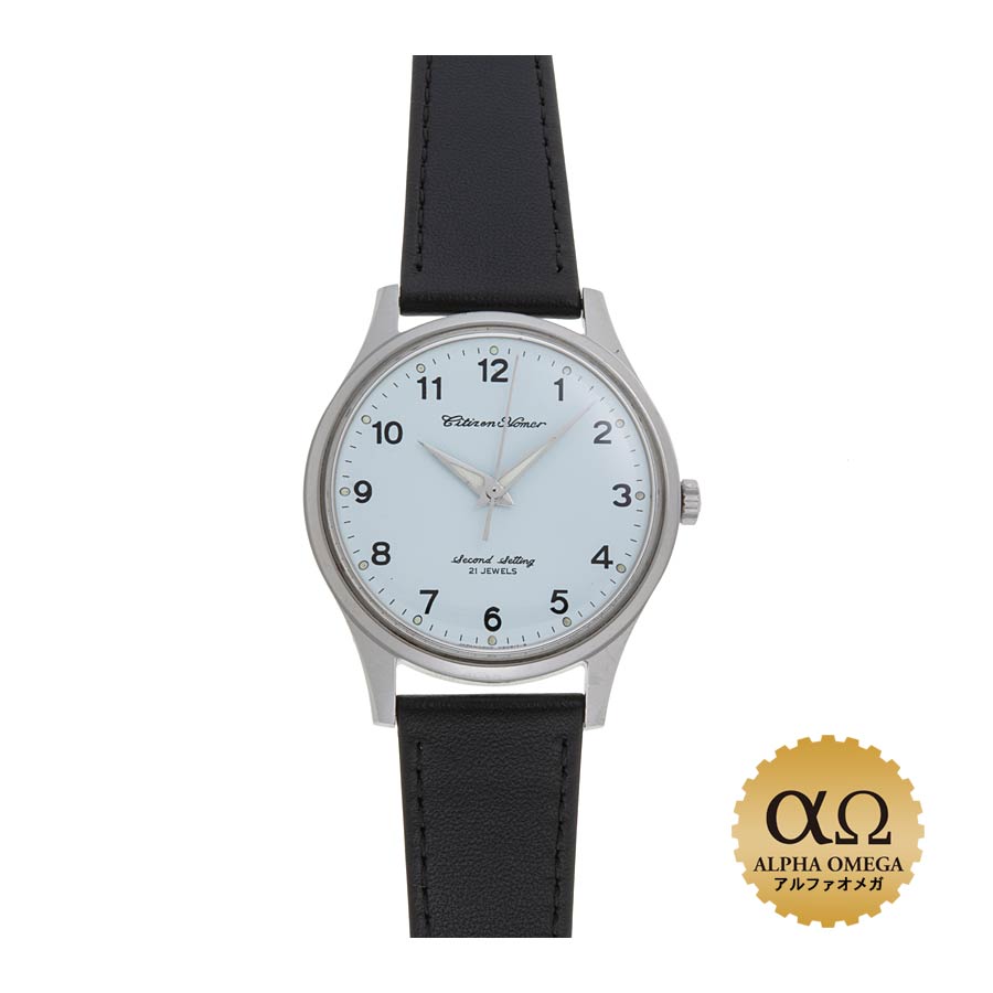 シチズン ホーマー 鉄道時計 水色文字盤 東南鉄 スチール 241 1977(昭和52)年【中古】【ヴィンテージ】..