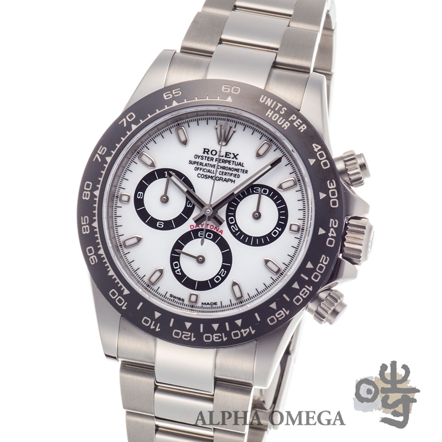 ロレックス コスモグラフ デイトナ ホワイト/白文字盤 Ref.116500LN スチール(SS) セラミックベゼル 2020年06月【中古】【モダン】【委託】【メンズ】