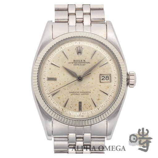 ロレックス デイトジャスト ホワイトゴールドコインエッジベゼル Ref.6605 スチール(SS) 1959年 45番 シルバーギャラクシー【中古】【ヴィンテージ】【委託】【メンズ】 ロレックス デイトジャスト ホワイトゴールドコインエッジベゼル Ref.6605 スチール(SS) 1959年 45番 シルバーギャラクシー【中古】【ヴィンテージ】【委託】【メンズ】