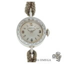 ロンジン ラウンド カットガラス Ref.527-598 ゴールド(WG) シルバー 1962年【中古】【アンティーク】【レディース】(2)