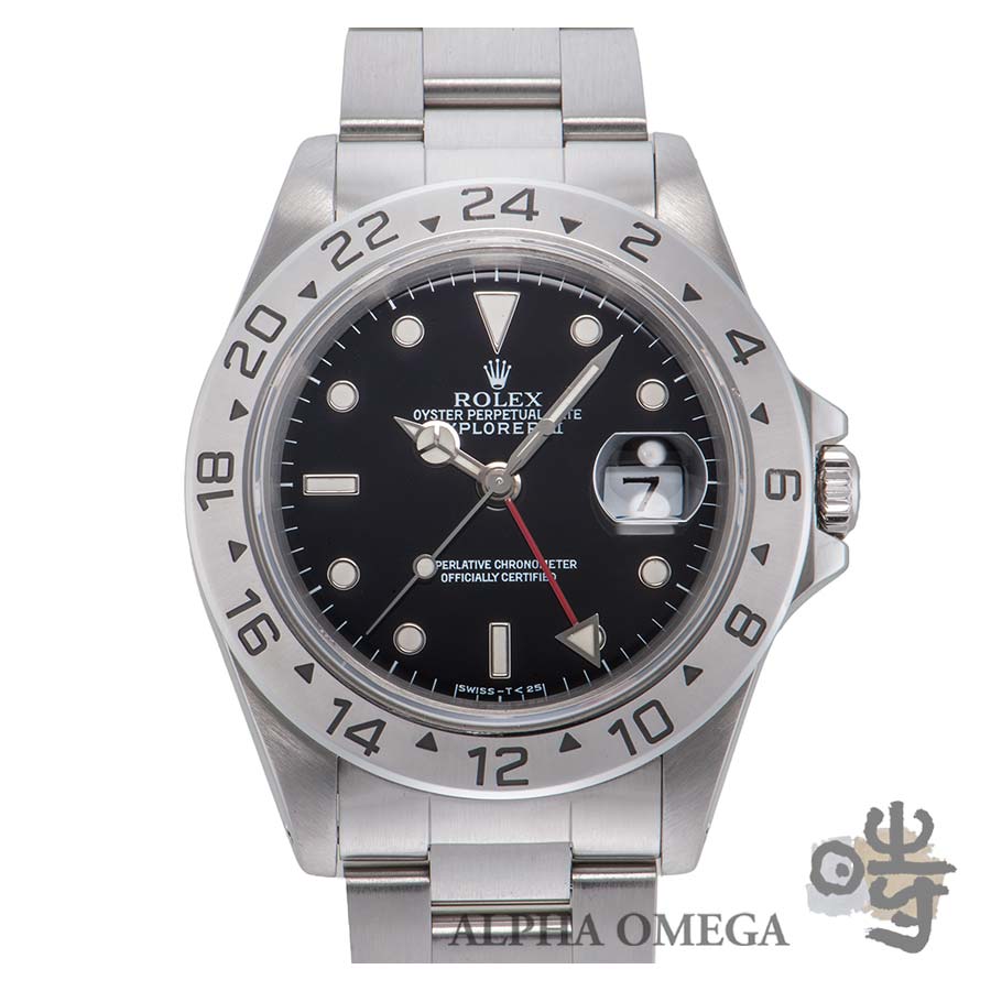 ロレックス エクスプローラー2 Ref.16570 スチール(SS) ブラック 1993年 S番 シン...