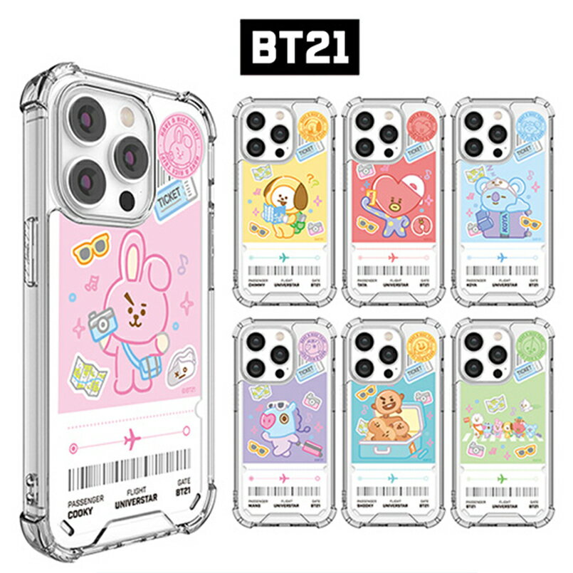 BT21 iPhoneケース iPhone15 Plus Pro MAX iPhone14 iPhone13 i可愛い クリア 透明 スケルトン ミニ スマホケース グッズ キャラクター BTS バンタン ダイナマイト 公式 防弾少年団 韓国 ファミマ イラスト マスコット