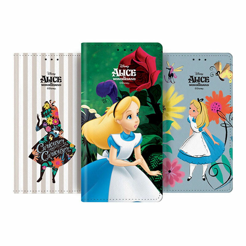 Galaxyケース ディズニー Alice 手帳型 Galaxy S22 Plus Ultra S21 S20 ダイアリー 保護 カバー 人気 Disney アリス キャラクター グッズ Note20 Ultra Note10 Plus 公式 イラスト ホテル リゾ…