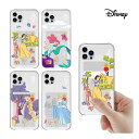 iPhoneケース iPhone15 Plus Pro MAX Disney プリンセス iPhone14 SE3 カード収納 クリアー カバー 人気 キャラクター グッズ iPhone13 iPhone12 iPhoneXS ディズニー 公式 イラスト アイフォン リゾート アリエル 白雪姫 Clear 透明 ゼリー おそろい 友達 プレゼント