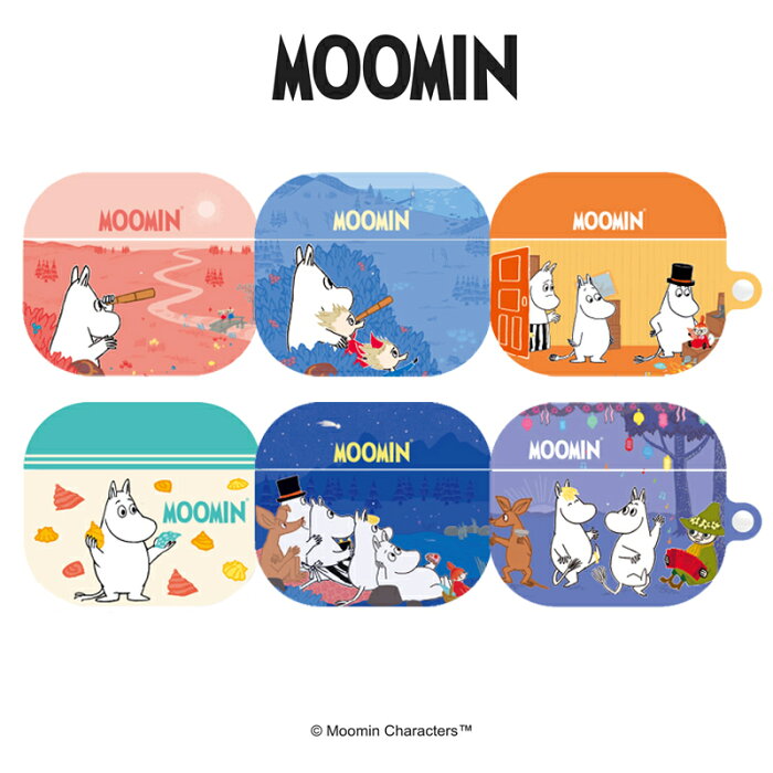 MOOMIN ムーミン AirpodsPro エアーポッズ プロ ケース Airpods3 公式 グッズ ムーミン谷 フィンランド スノーク人気 オシャレ 可愛い 人気 イラスト 透明 クリア キャラクター イヤホン グッズ ワイヤレス 充電 アクセサリー ゲーム