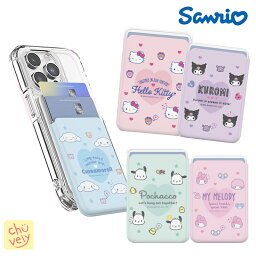 Sanrio マックセーフ カードホルダー カード収納 サンリオ スマホ キャラクター グッズ キティ シナモロール クロミ ハンギョドン 可愛い サイフ Card Pocket ピューロランド 韓国 人気 アイテム カップル 友達 おそろい