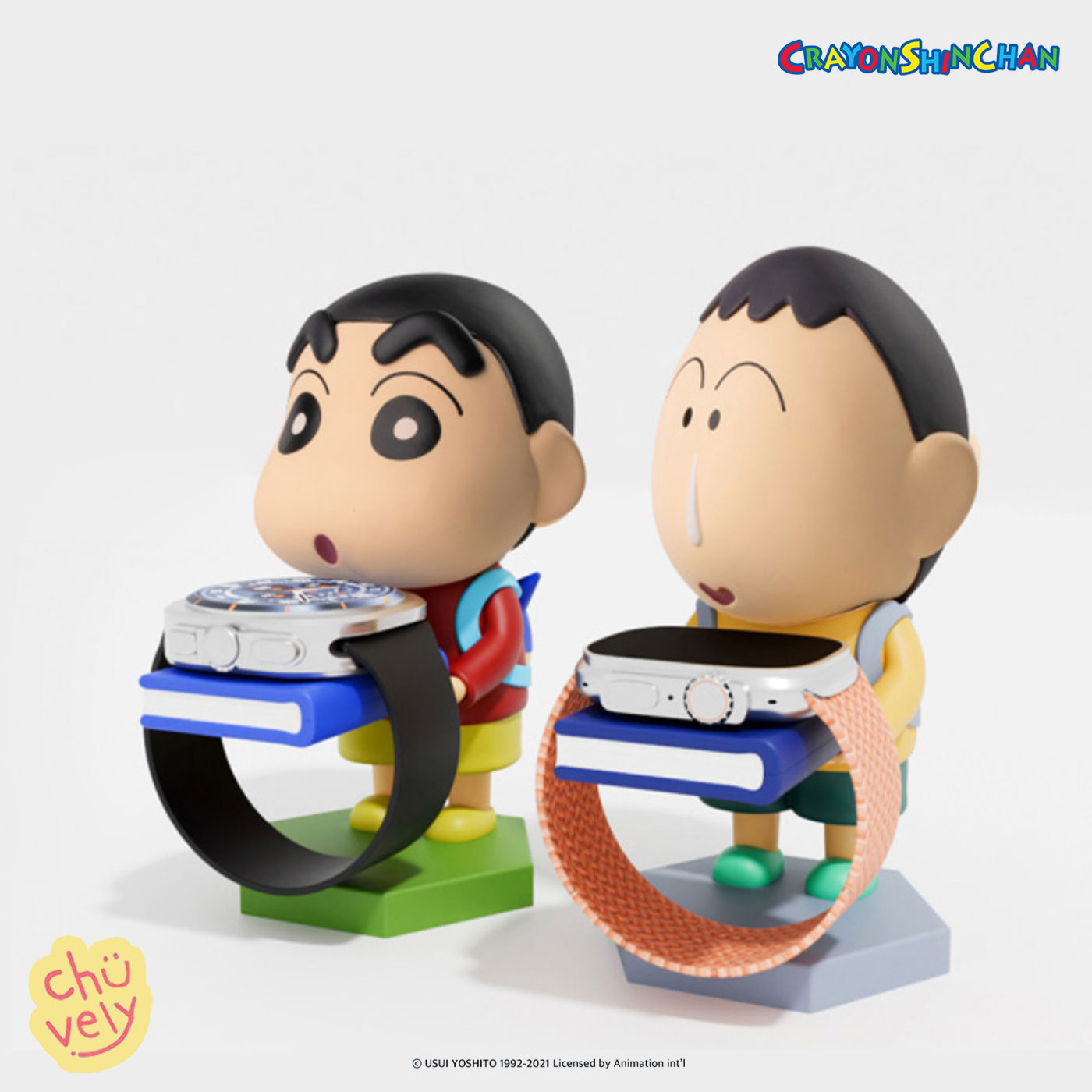 クレヨンしんちゃん アップルウォッチ 充電 スタンド チャージャー マスコット フィギュア グッズ ホルダー 韓国版 ボーちゃん グッズ 2025年 ガチャガチャ ギャラクシー アクション仮面 Crayon Shinchan パソコン ノートパソコン IOS キーリング おそろい(2)