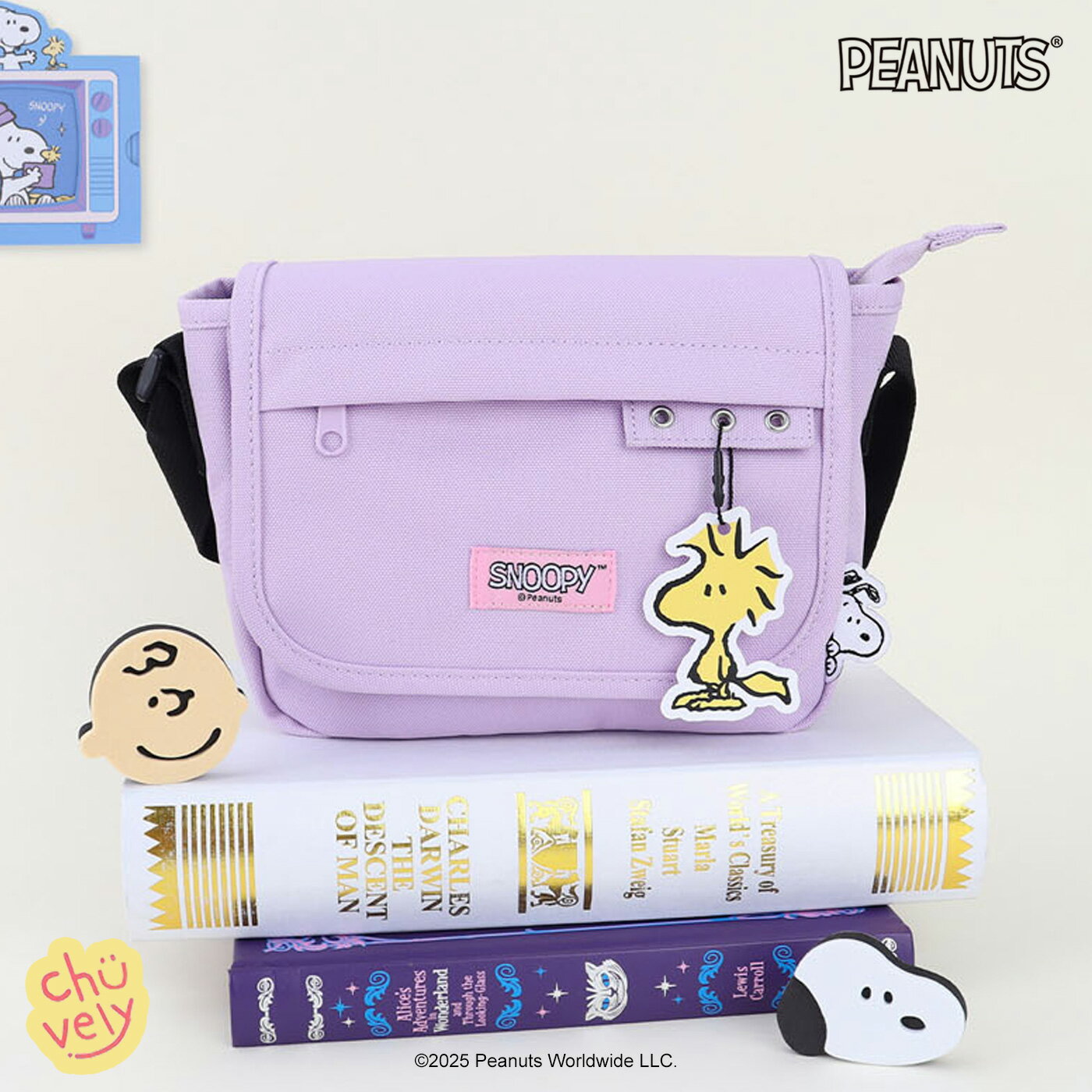 スヌーピー クロスバッグ ショルダーバッグ 公式 グッズ チャーリー・ブラウン キャラクター Peanuts ..