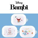 AIRPODS PRO CASE エアポッズプロ Disney ディズニー イヤホン ワイヤレス スマホアクセサリー カラビナ ハード 透明ケース バンビー と...