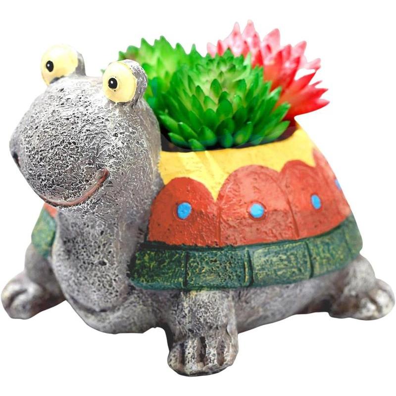 Rakuten - 多肉植物プランター 屋内植物のためのかわいいカメ動物樹脂プランター