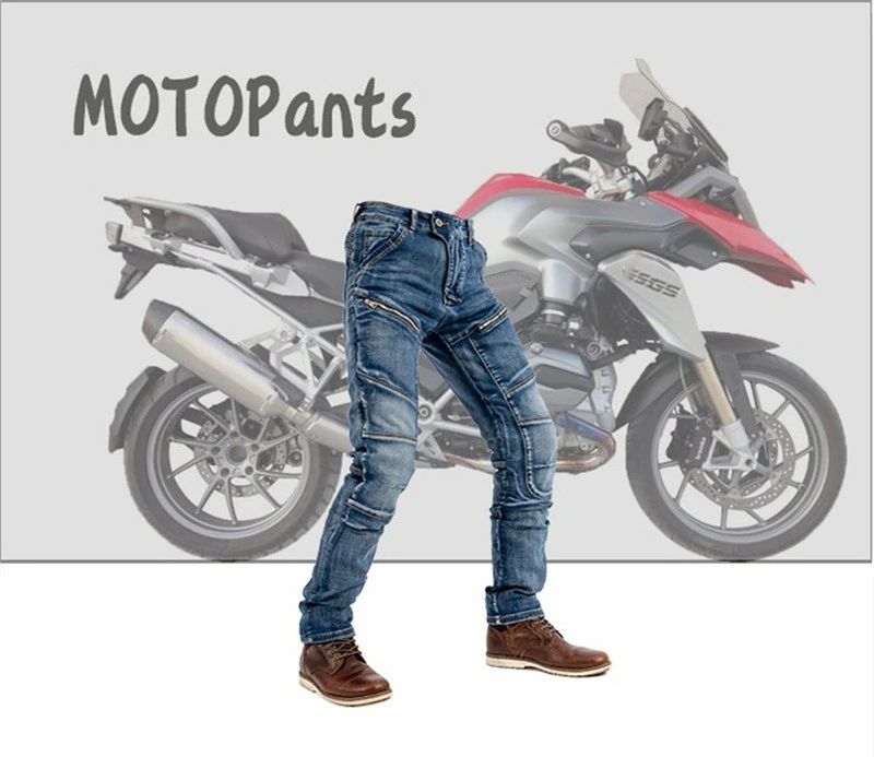 ライディングパンツ　バイクパンツ　オートバイズボン　デニムパンツ　メンズ　デ...