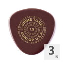 JIM DUNLOP Primetone Sculpted Plectra Semi-Round 515P 1.5mm ギターピック×3枚入りUltexを使用して、手仕上げのエッジをつけたピック。弦のトーンを引出してくれます。フラットな面のラウンドシェイプ。ゲージ：1.5mm3枚入り　