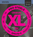 D'Addario EPS170-5 5-String Long 045-130 5弦ベース用 ベース弦XL ProSteelシリーズは、D'Addario弦の中でも最も磁力が強くブライトなサウンドのエレクトリックベース弦です。特殊な合金を使用することで、豊かな倍音成分と煌びやかで高域と低域のバランスに優れたサウンドで、スチール弦を使用するプレイヤーの理想ともいえる「ピアノ・トーン」を実現しました。ProSteelはスチール弦における全く新しいサウンドなのです。EPS170-55-String/Long1st:PSB0452nd:PSB0653rd:PSB0854th:PSB1005th:PSB130 ※1セットでの販売です。　