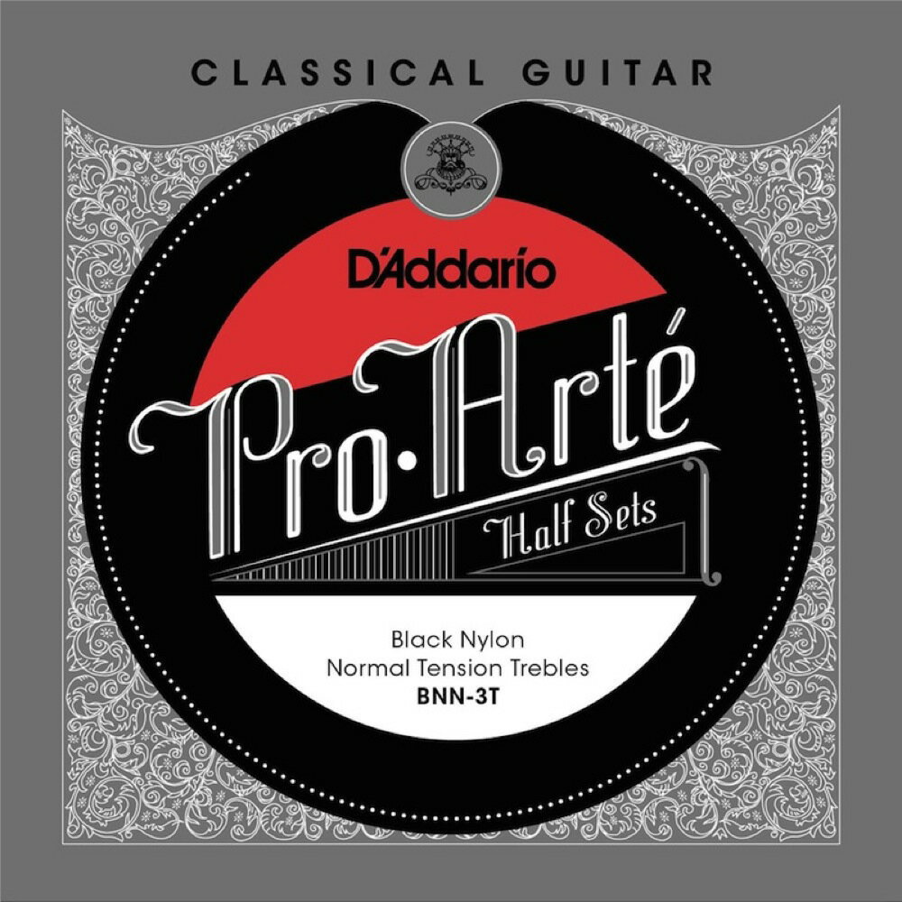 ꥪ D'Addario BNN-3T 1/2 Set/Black/Normal 饷å