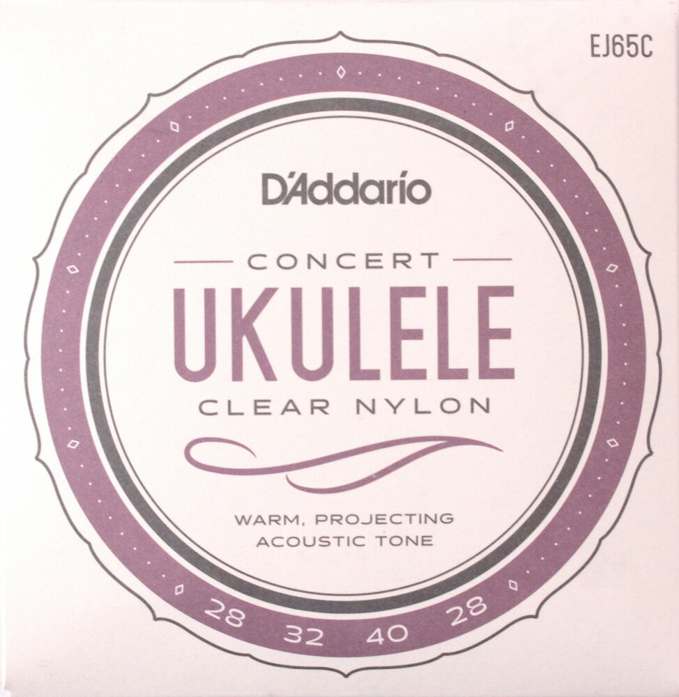 D'Addario EJ65C Pro-Arte Custom Extruded Ukulele Concert コンサートウクレレ弦