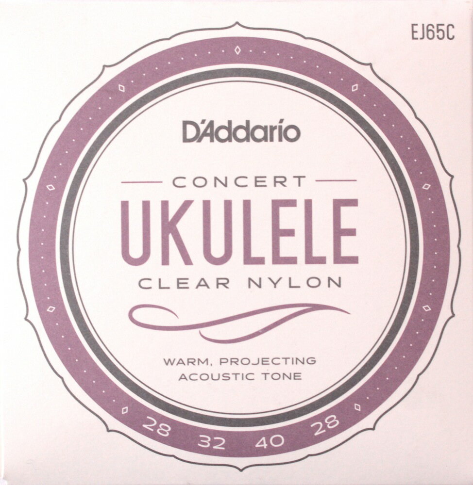 ダダリオ D 039 Addario EJ65C Pro-Arte Custom Extruded Ukulele Concert コンサートウクレレ弦