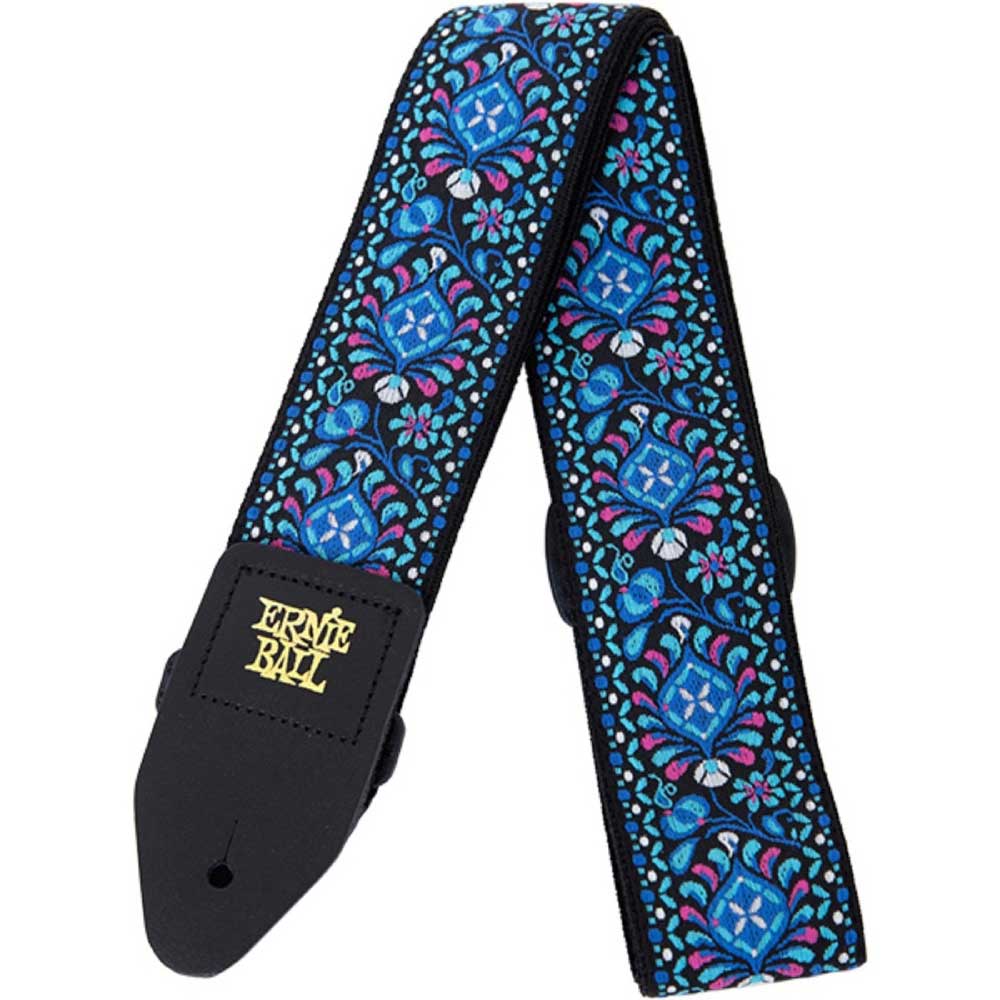 アーニーボール ERNIE BALL ＃4097 Jacquard Straps Indigo Orchid ギターストラップ