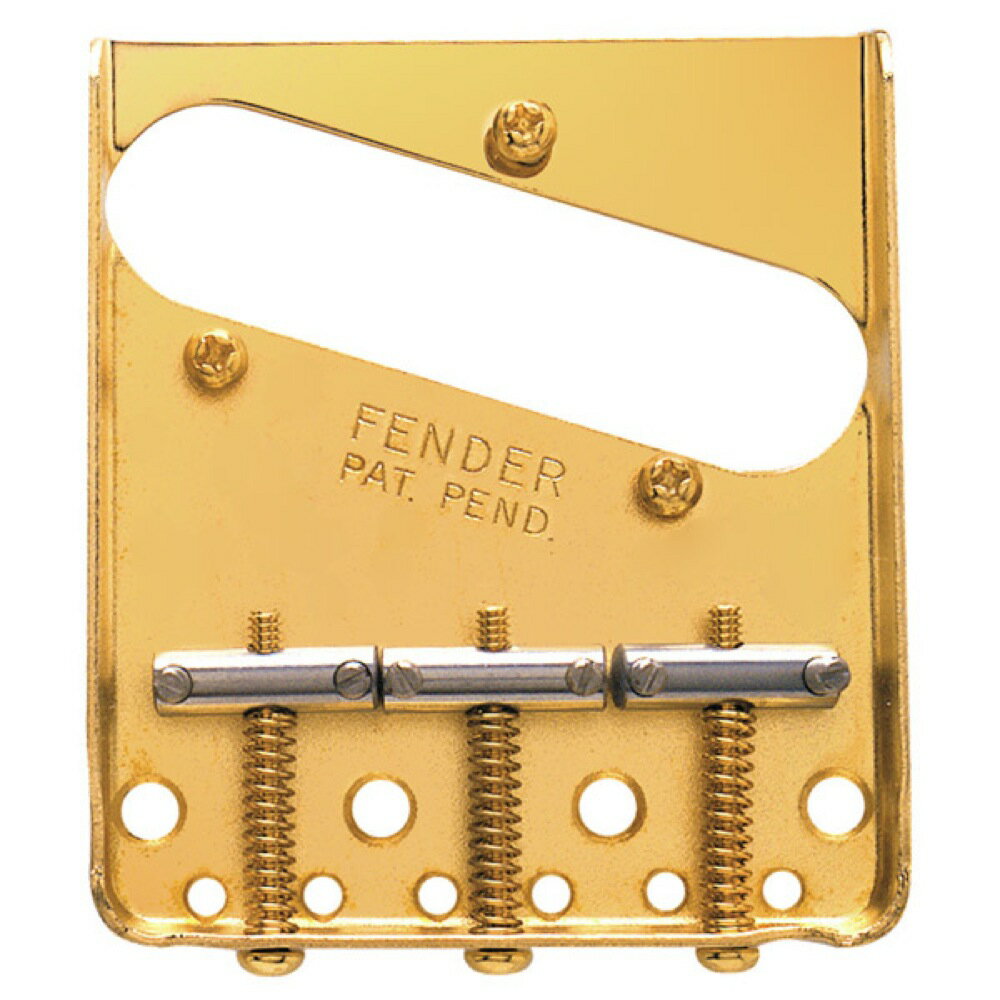 フェンダー Fender 3-Saddle American Vintage Telecaster Bridge Assembly Gold ギター用ブリッジ