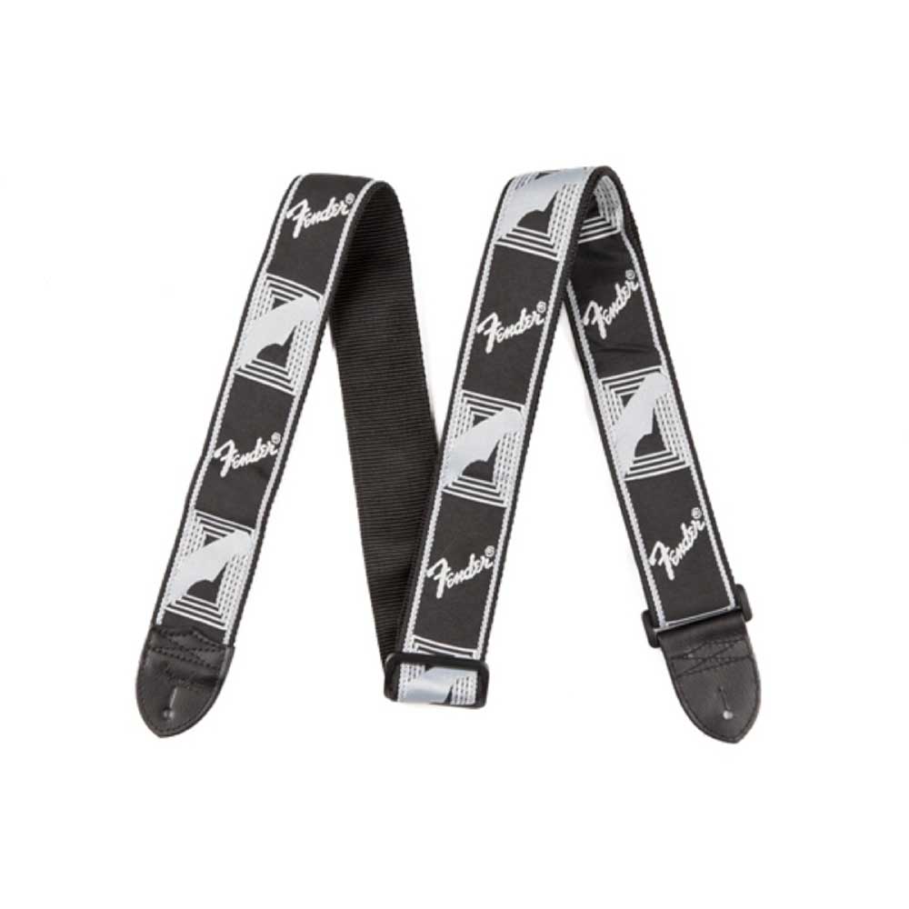 フェンダー Fender 2" Monogrammed Strap Black/Light Grey/Dark Grey ギターストラップ