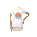 ERNIE BALL Ladies T-shirt Medium Beach White ビーチロゴ レディースTシャツ