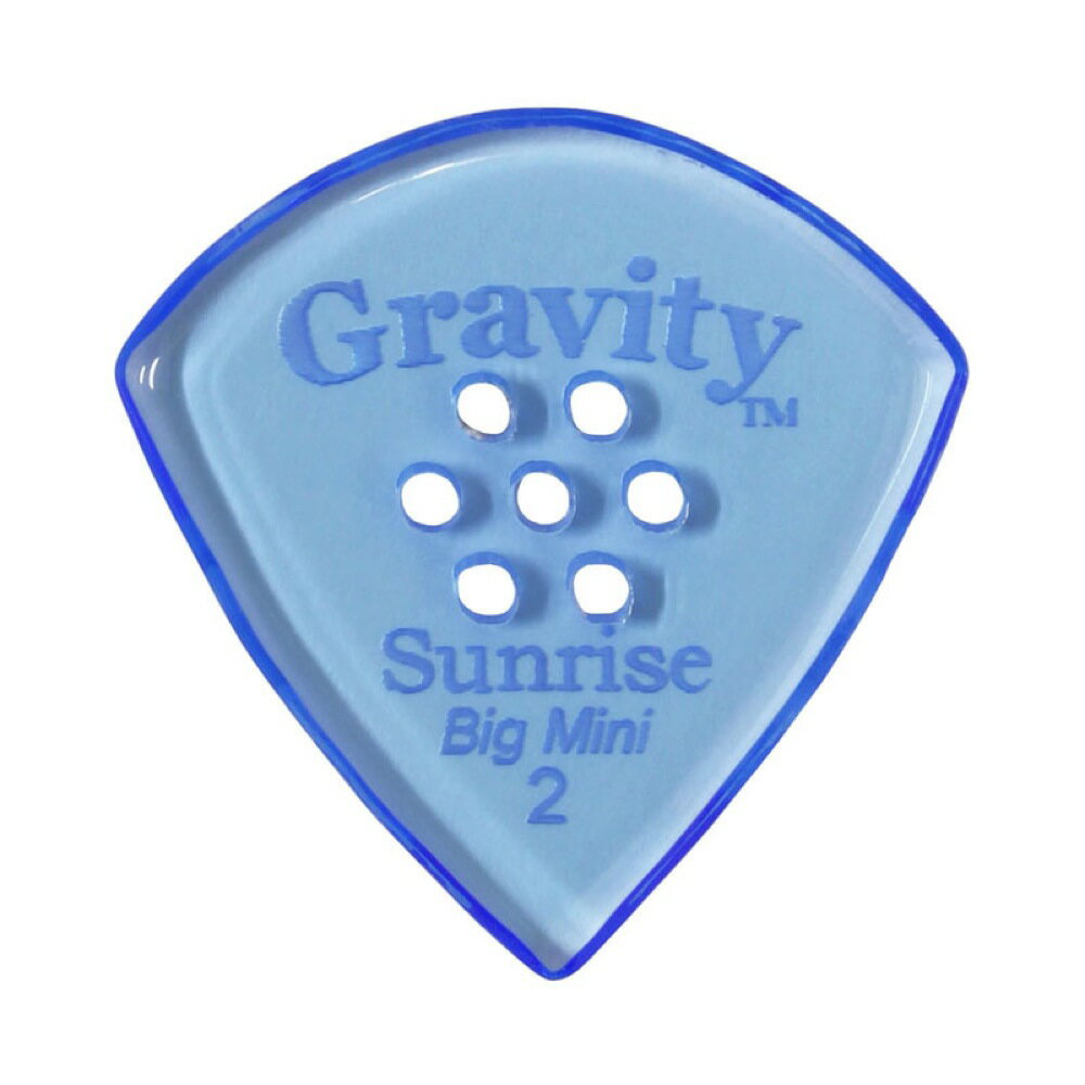 GRAVITY GUITAR PICKS sunrise -Big Mini Multi-Hole- GSUB2PM 2.0mm Blue ԥå