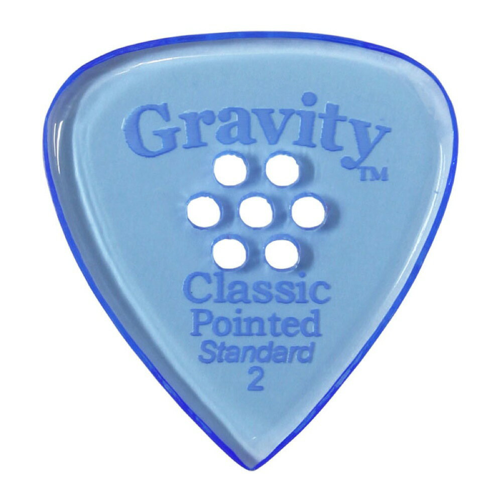 GRAVITY GUITAR PICKS Classic Pointed -Standard Multi-Hole- GCPS2PM 2.0...
