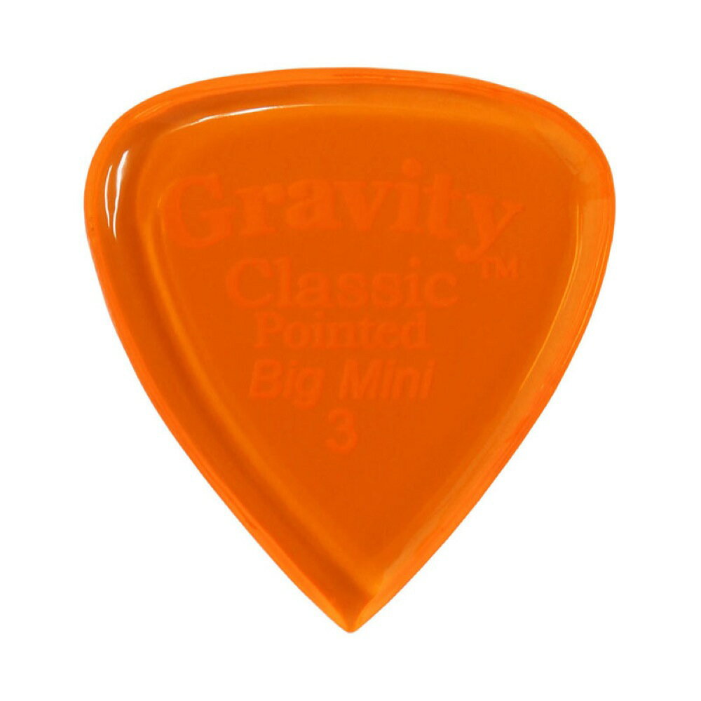 GRAVITY GUITAR PICKS Classic Pointed -Big Mini- GCPB3P 3.0mm Orange ԥå