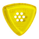 GRAVITY GUITAR PICKS Striker -Standard Multi-Hole- GSRS4PM 4.0mm Yellow ギターピックグラビティギターピックは、ハンドメイドでピックを製作するアメリカのブランド。アクリル素材を職人の手によりひとつひとつ丁寧に加工され作られるピックは、美しく磨き上げられ、手に馴染む使い心地と、スムースな演奏性、すばらしいトーンを生み出します。アクリルを使用し独特のエッジデザインを採用する事で、速くラウドなプレイにも対応。一般的なピックに比べ耐久性も高く、同じトーン、同じ演奏性で長期間使用できるのも特徴です。シェイプ：Striker Standard Multi-Holeゲージ：4.0mmカラー：Yellow